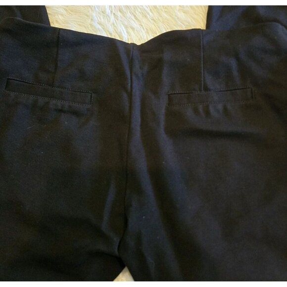 Chocolate USA Womens Stretchy Pants Large Lace Up Gold Ring Black Elastic Waist - Picture 8 of 8